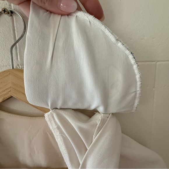 Vintage Cream Button-Front Mini Dress - Picture 8 of 10